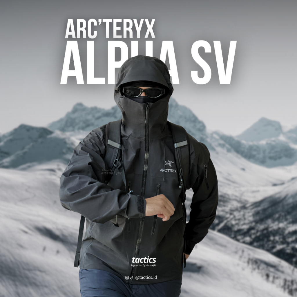 Arcteryx Alpha SV Gorpcore Outdoor Jacket Water repellent anti air, windproof ( size S-XL )
