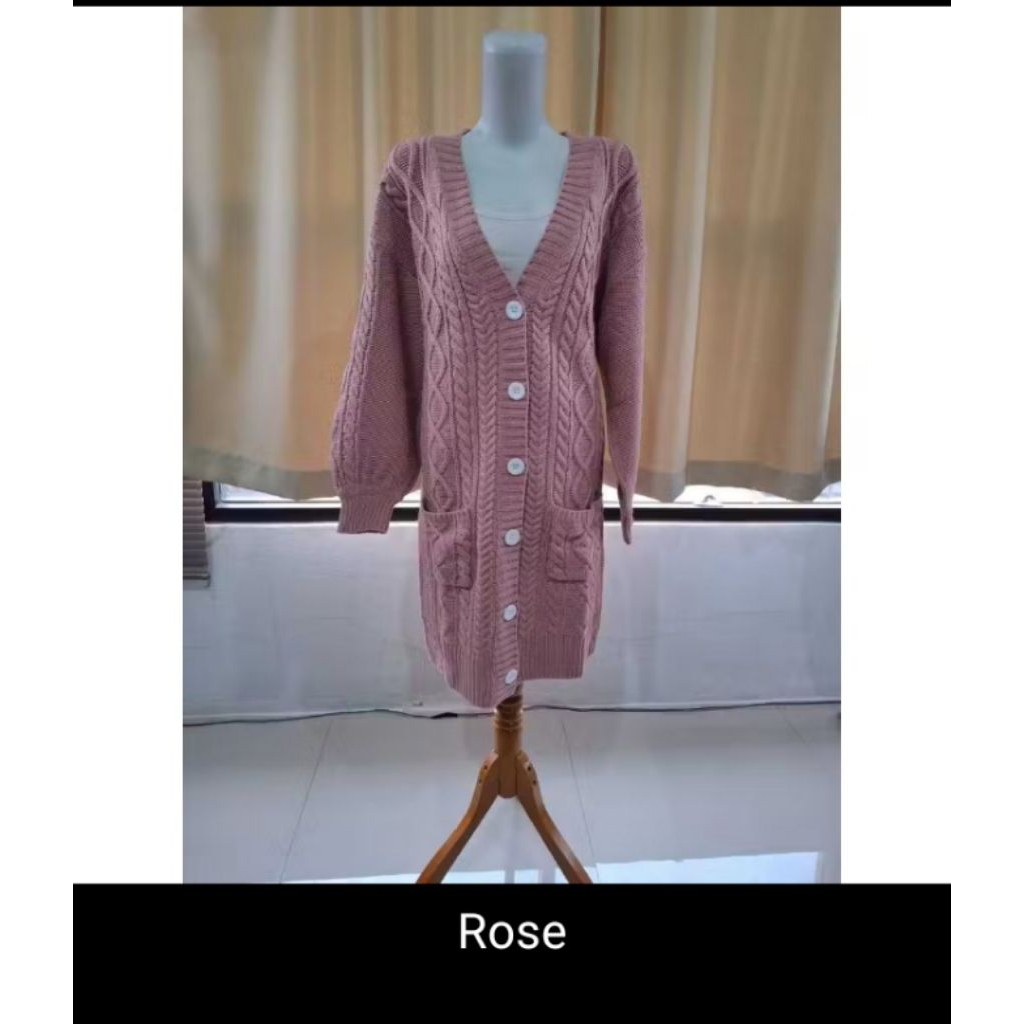 (Promo) Long Cardi Outer Panjang Jaket Rajut wanita