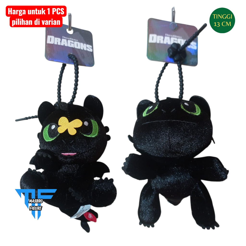 Gantungan kunci Boneka HOW TO TRAIN YOUR DRAGON Toothless