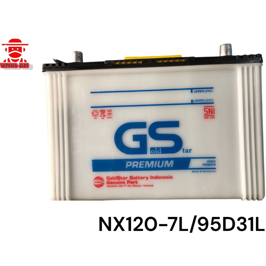 aki mobil mitshubishi pajero gs nx120-7l