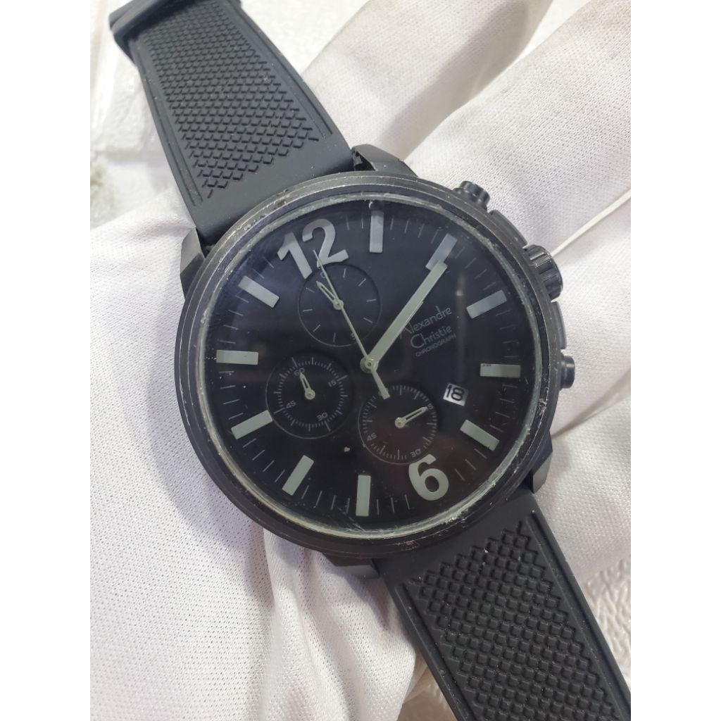 Jam Alexandre Christie 6265MC Original Pria Preloved