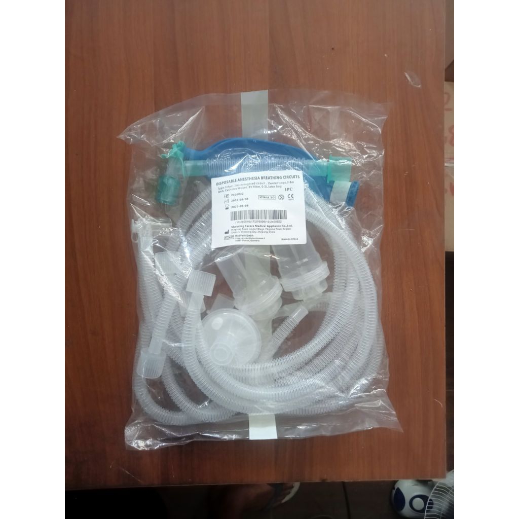 Breathing Circuit Ventilator Anestesi Disposible bayi/anak