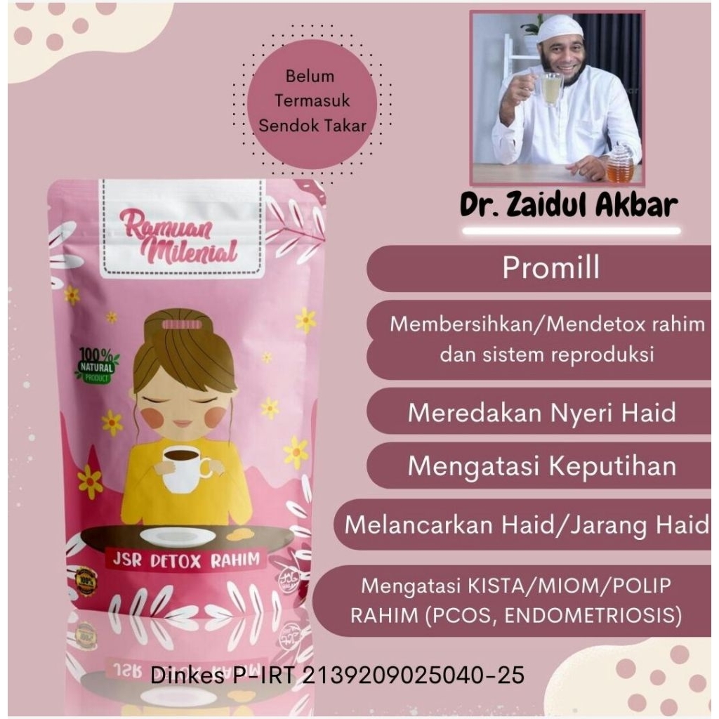Dr. ZAIDUL AKBAR | MILENIAL DETOX RAHIM [PROMIL KISTA MIOM PCOS ENDOMETRIOSIS KEPUTIHAN MENGURANGI S