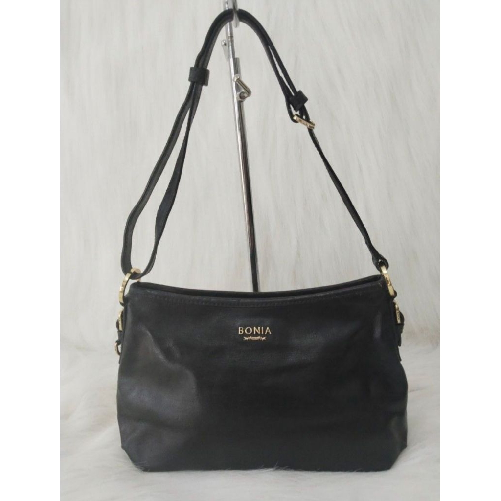 Preloved tas bahu wanita Bonia bahan full kulit asli
