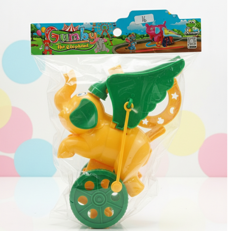 OCT 7005 GAJAH DORONG MEMAKAI TONGKAT / MAINAN ANAK MODEL GAJAH DORONG MEMAKAI TONGKAT