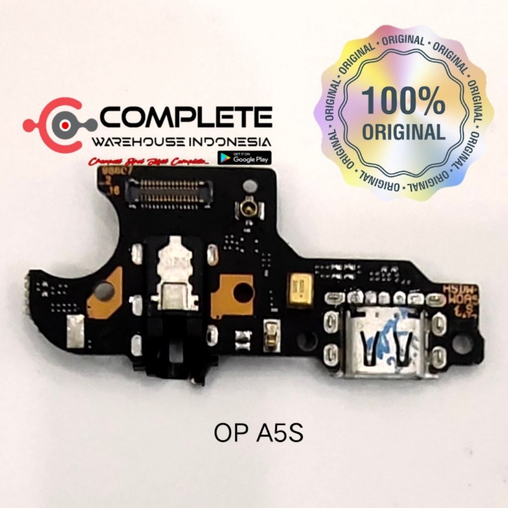 BOARD CAS OPPO A5S / KONEKTOR CAS OPPO A5S / PCB BOARD CHARGER OPPO A5S ORIGINAL