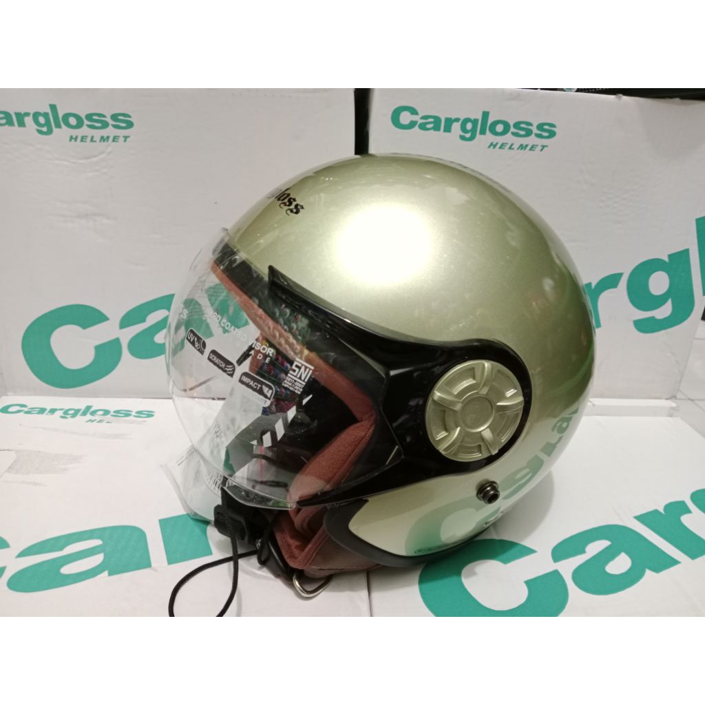 Helm cargloss hijab yrh original / Helm hijab original / Helm sni