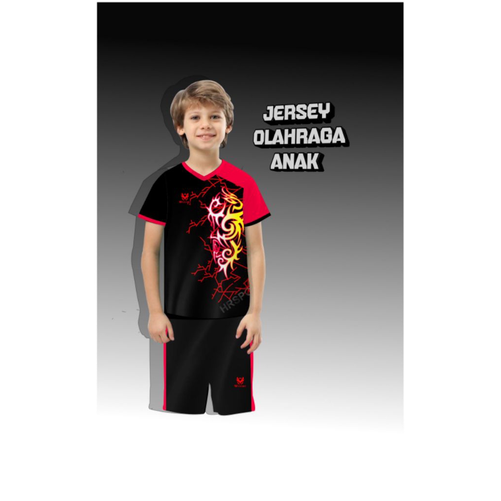 STELAN BAJU BOLA ANAK UMUR 6_12THN TERBARU JERSEY OLAHRAGA FUTSAL VOLLEY BADMINTON