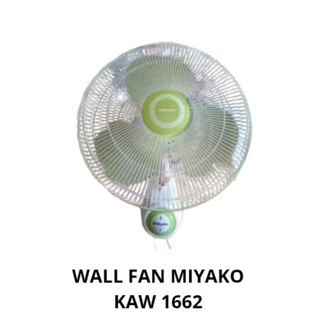 MIYAKO WALL FAN KAW-1662/ KIPAS ANGIN DINDING MIYAKO 16 INCH/ KIPAS ANGIN TEMBOK MIYAKO 16"