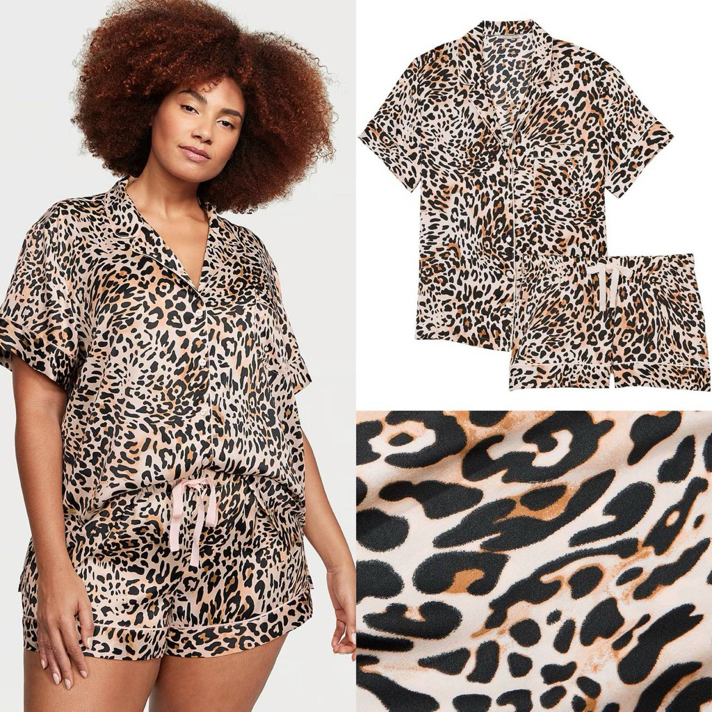 Pajamas Set Satin Short