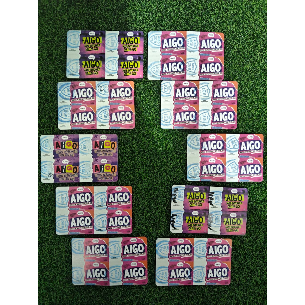VOUCHER AXIS PAKET DATA AIGOAIGO 2,5GB 3H (3gb 3h)  AIGO 5GB 3H  AIGO 1,5GB 5H (2,5gb 5h)  AIGO 1 (3