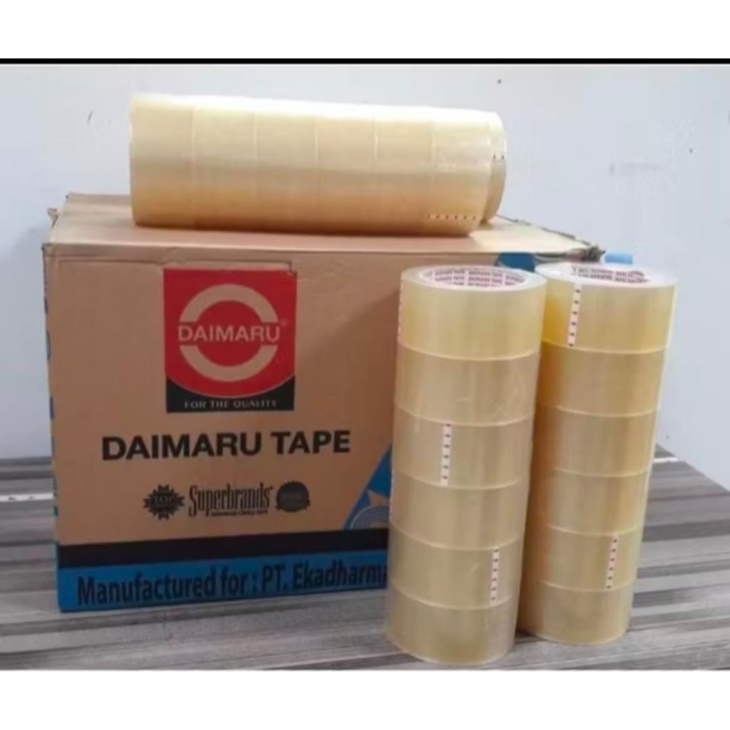 Daimaru Lakban Bening-Coklat