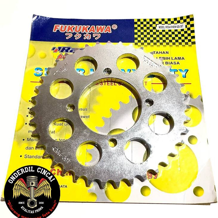 GEAR GIR BELAKANG RACING MODEL SSS 428-39T VEGA R NEW/JUPITER Z/FIZR/RXK/FORCE1/JUPITER MX