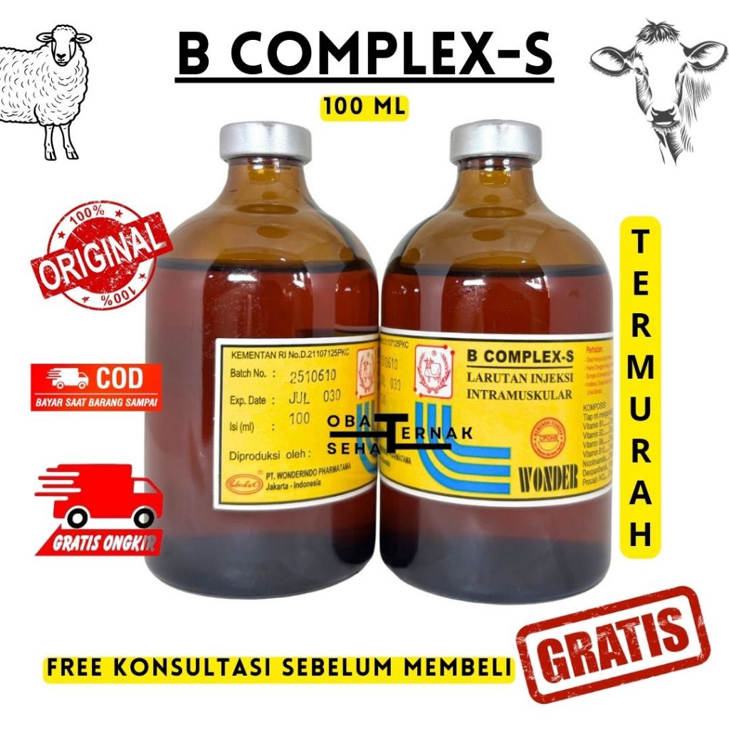 B COMPLEX S SUPER 100 ml - WONDER - Vitamin B Complex Super 100 ml - Vit B Komplek HewaN