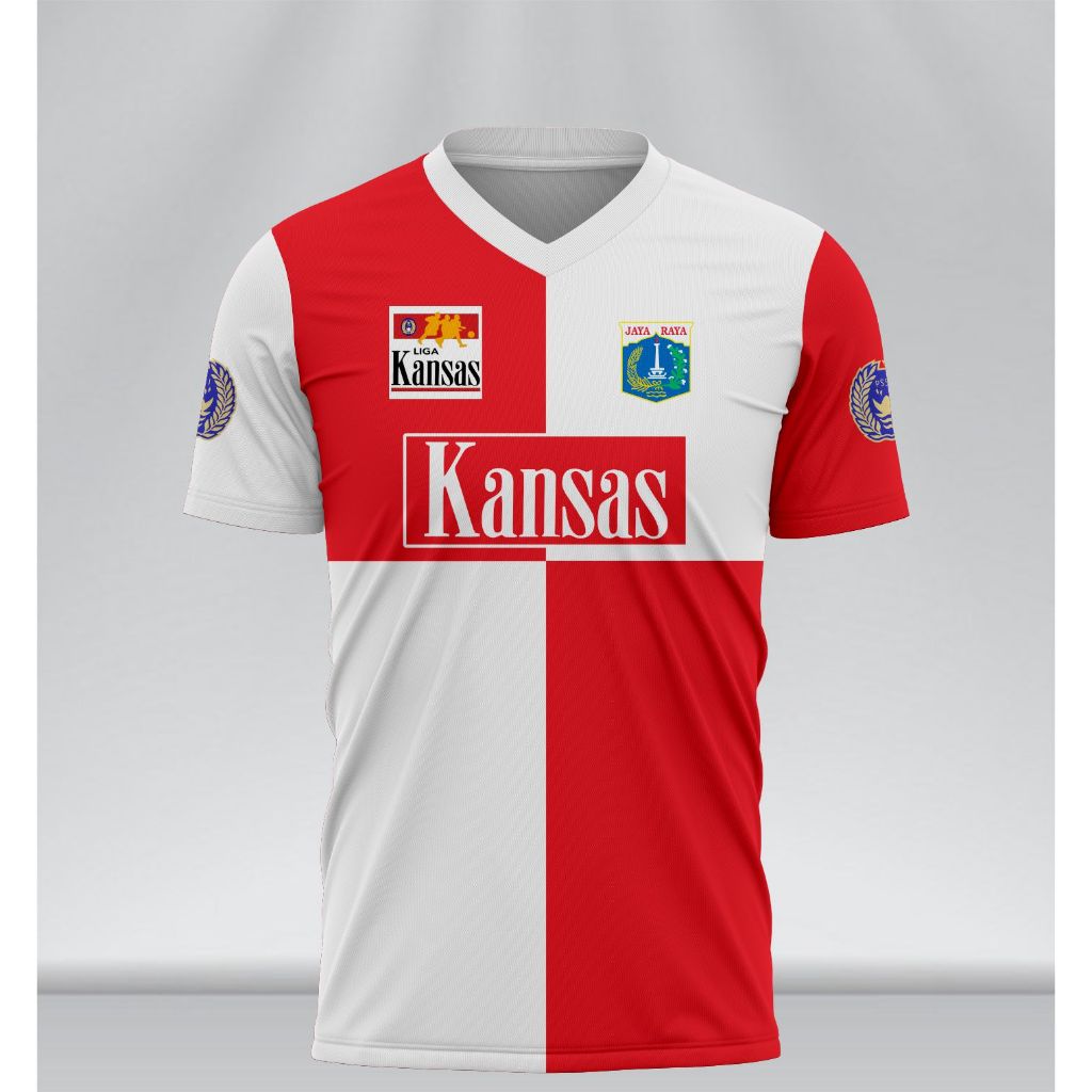 Jersey Persija Jakarta Retro Merah Putih