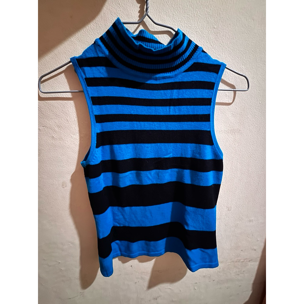 Sleeveless turtleneck top