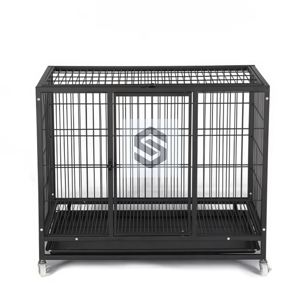 Kandang Anjing Besar XXXL Jumbo 125x100x100 cm – Besi Hollow Tebal, Kuat & Bisa Lipat