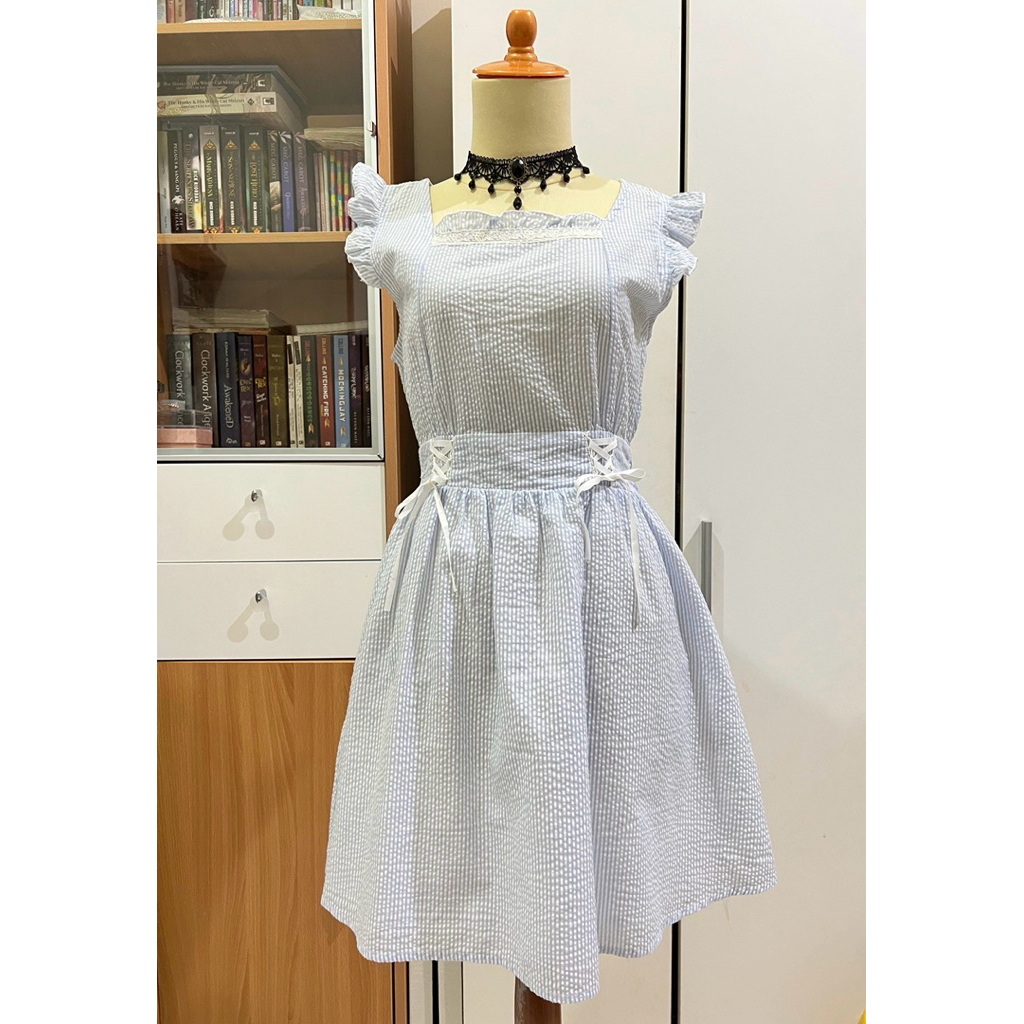 JSK Blue Deary Cute Kawaii Dress Cottagecore