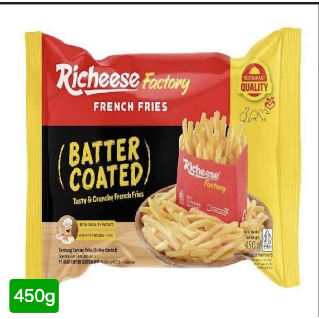 Richeese Kentang Batter Coated Frozen Snack 450gr