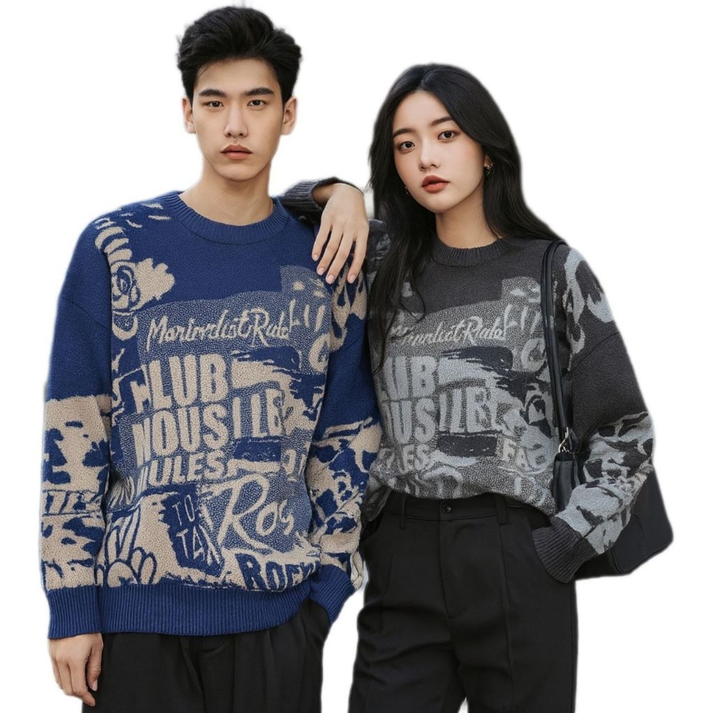 Rock Star Sweater sweater rajut premium sweater rajut computer sweater rajut tebal