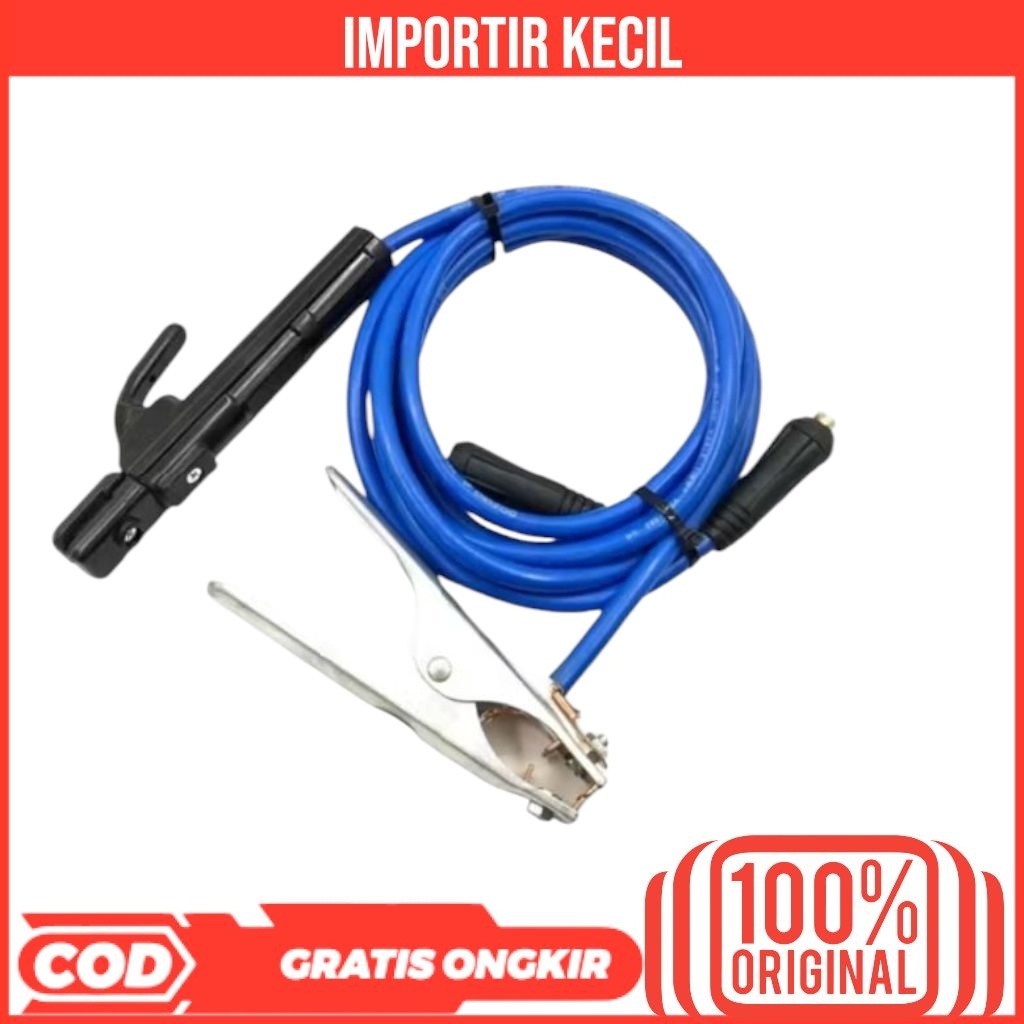 PAKET SET TANG LAS & TANG MASSA & KABEL 1,5 METER TANG LAS LISTRIK