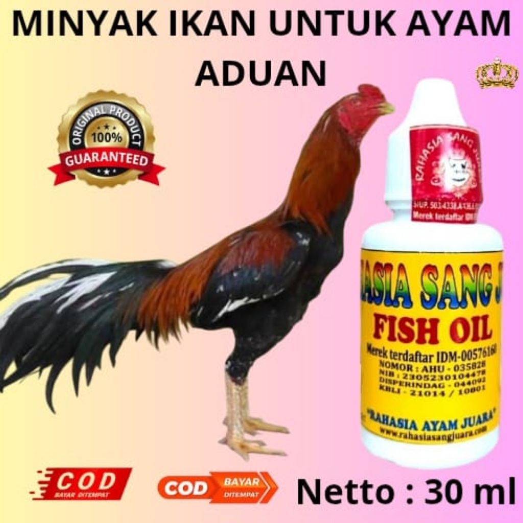 RSJ MINYAK IKAN UNTUK AYAM ADUAN netto 30 ml