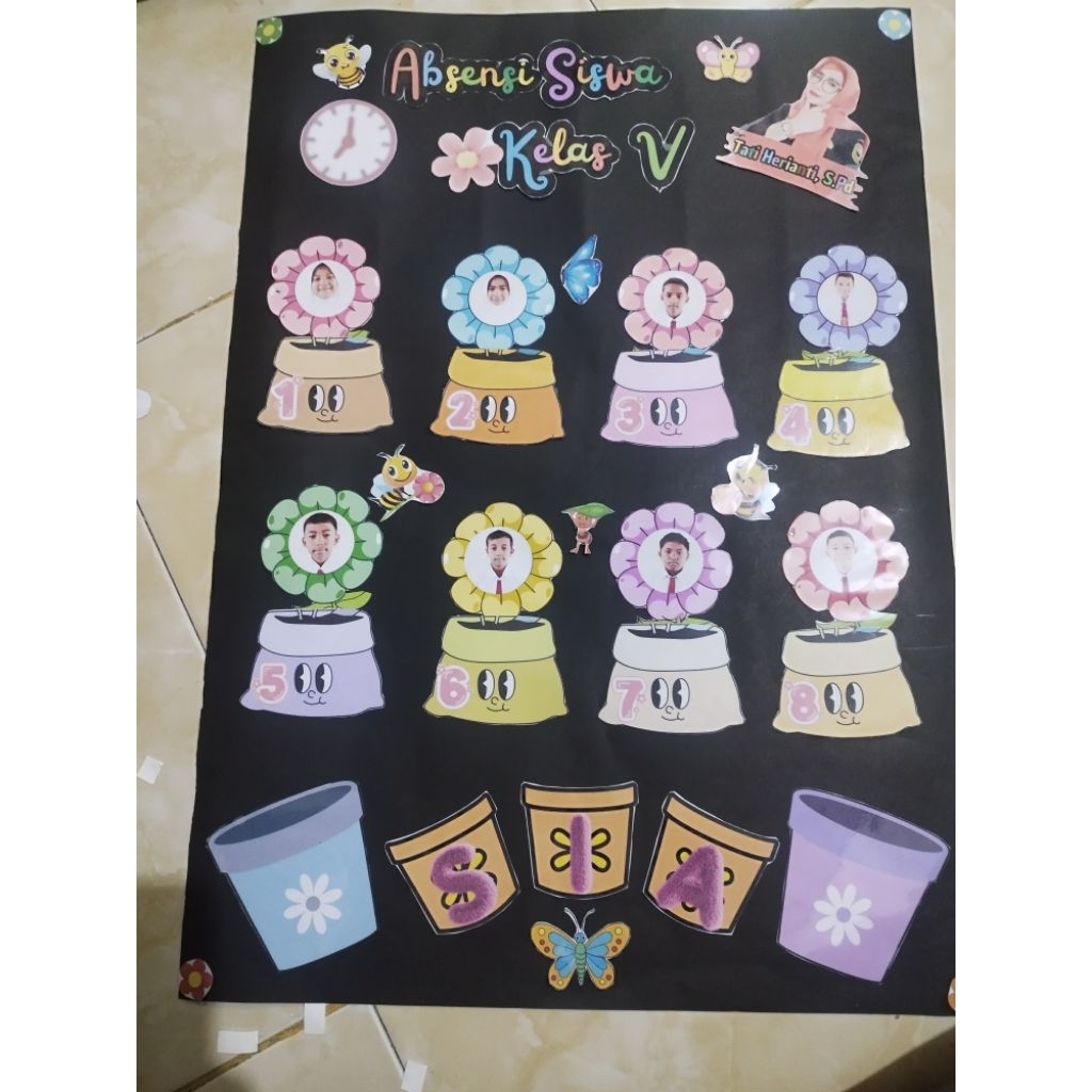 Hiasan dinding Absensi siswa