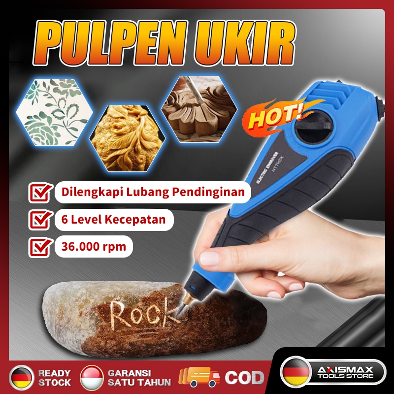 ✨COD✨Alat Gravir Ukir Elektrik Alat Grafir Nama Listrik Giok Batu Kaca Besi Alat Ukir Pen Pena Ukir 