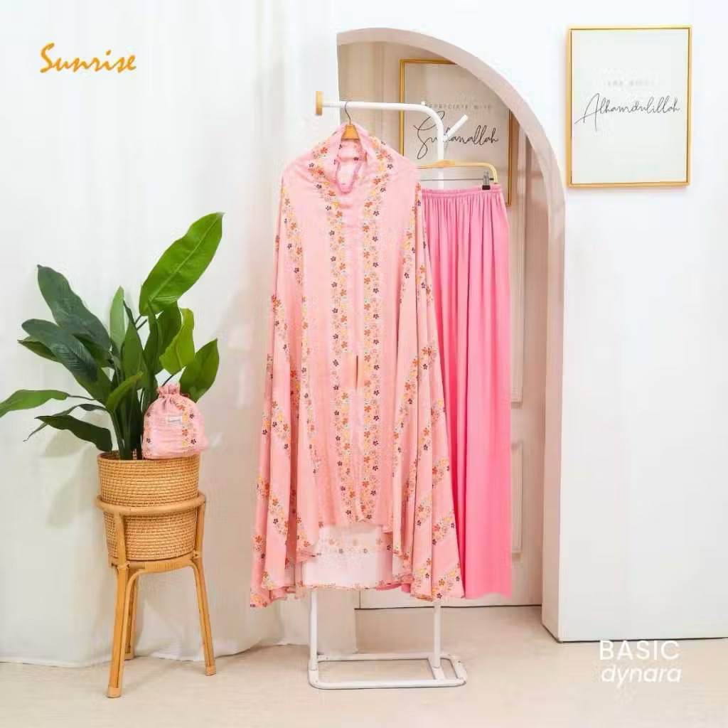 Mukena Sunrise - Dynara - Mukena Dewasa Rayon Premium Jumbo