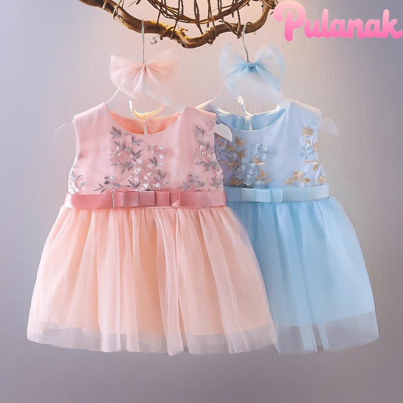 Pulanak-Gaun Putri Anak Perempuan Gaya Eropa Musim Semi/Panas 2025 Baru Bayi Perempuan Gaun Pesta Ul