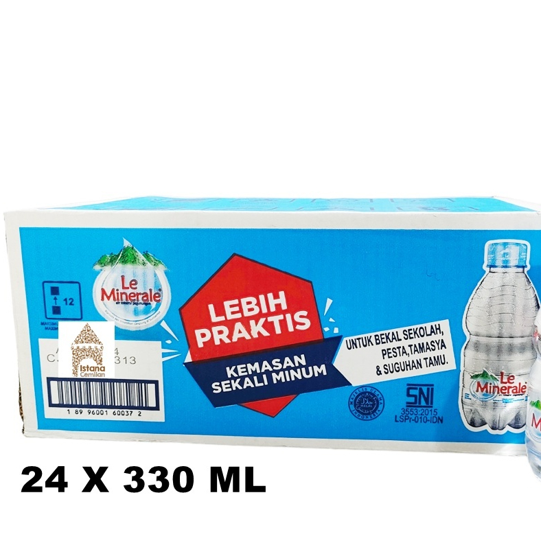 LE MINERALE 330ML 1 DUS ( isi 24 ) / AIR MINERAL LE MINERAL + bonus sabun cuci piring 75ml merk WOSH