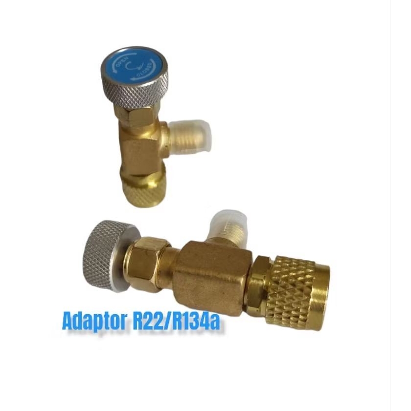 Charging Valve R22 R134a Adaptor Adapter Pengaman Pengisian Preon Ac
