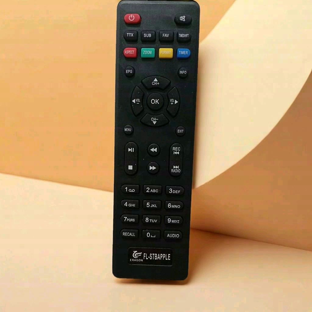 JOLLYHOKI REMOT REMOTE STB SET TOP BOX DVB T2 MATRIX APPLE HD MERAH TANPA SETTING/ MATRIX APPLE TERM