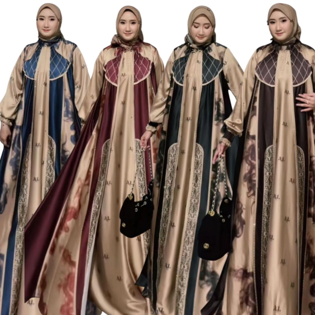Gamis Mewah Set Scraft by Alqiblat Syari