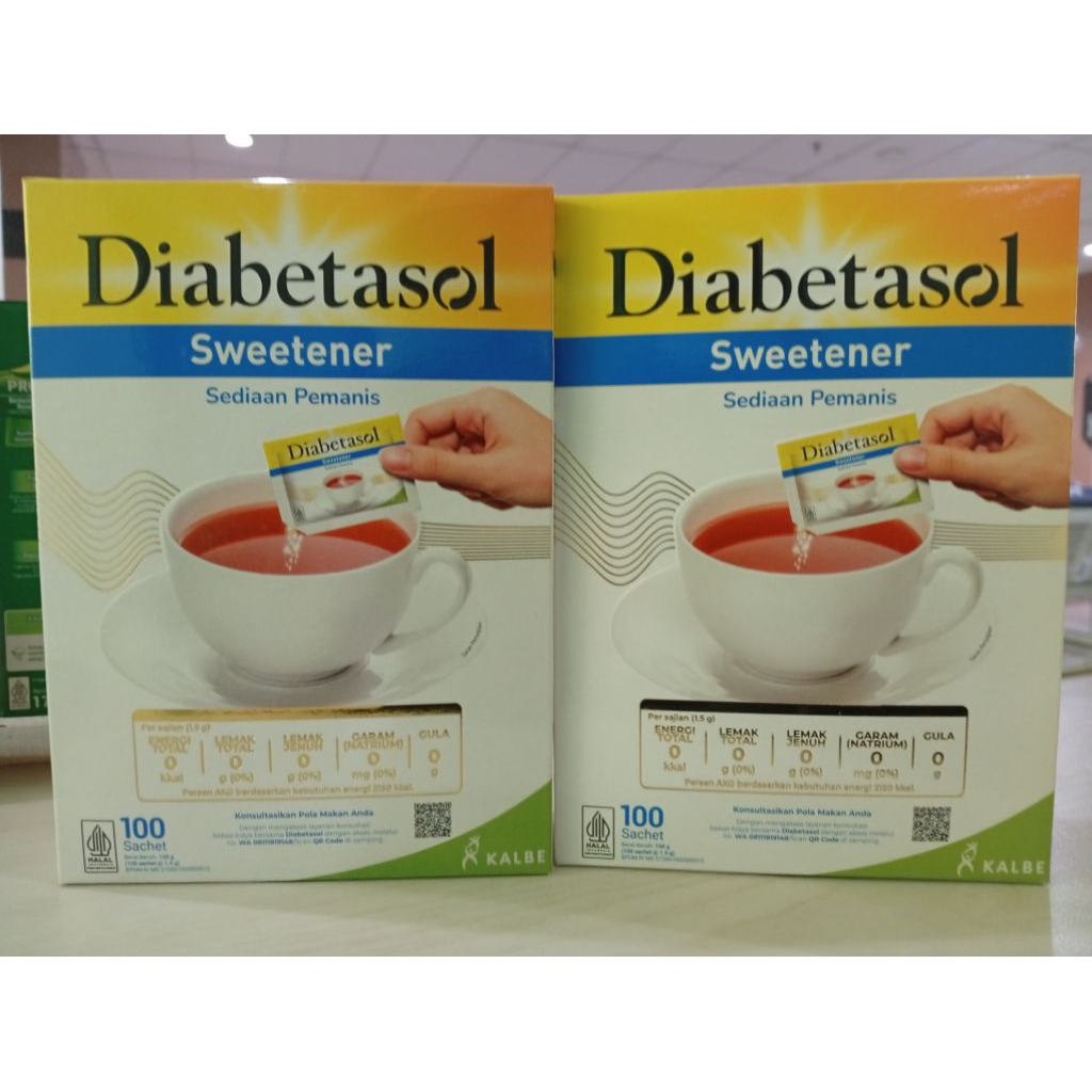 

diabetasol sweetener 100 sachet ( 2box )