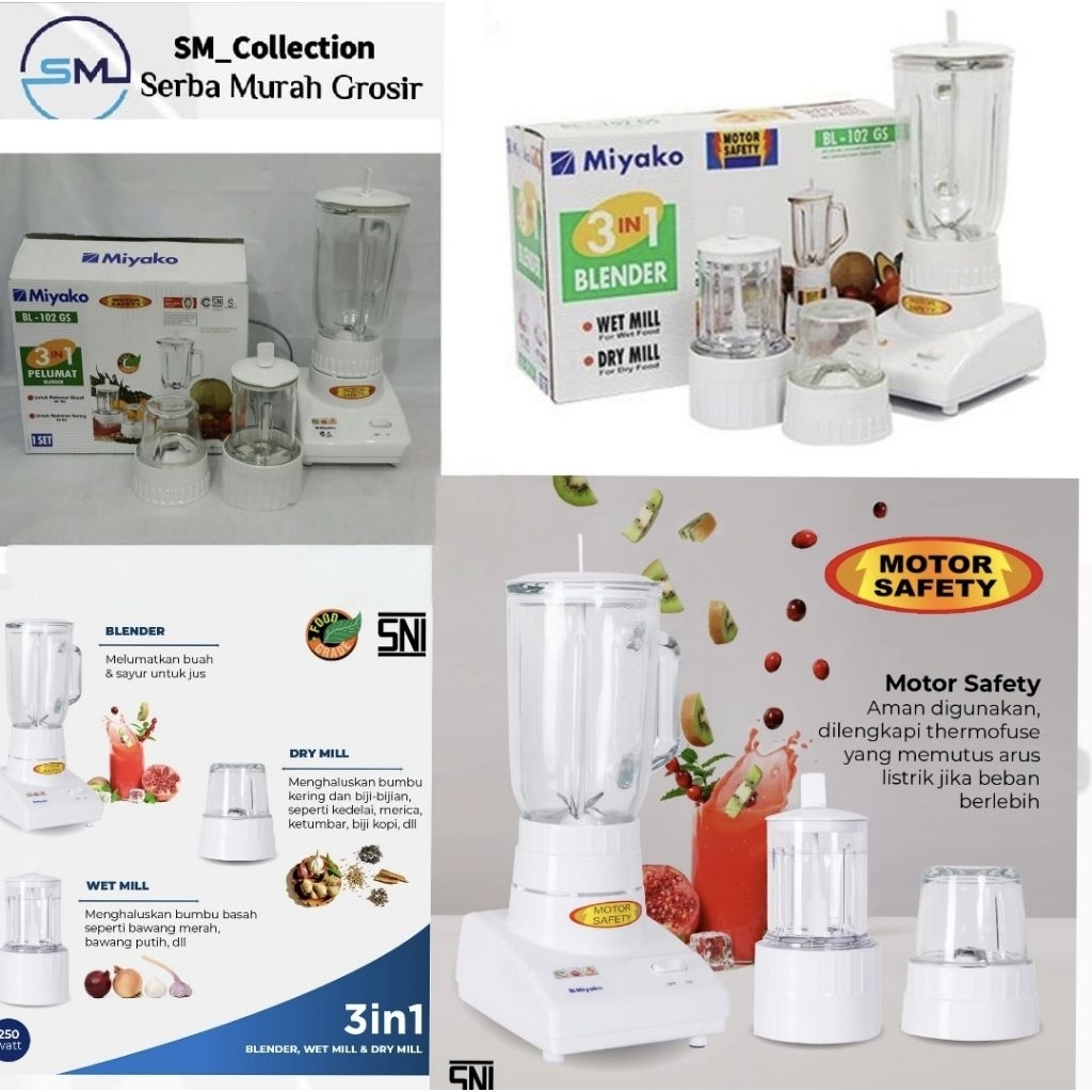 blender bumbu/blender jus/blender miyako BL 102 GS