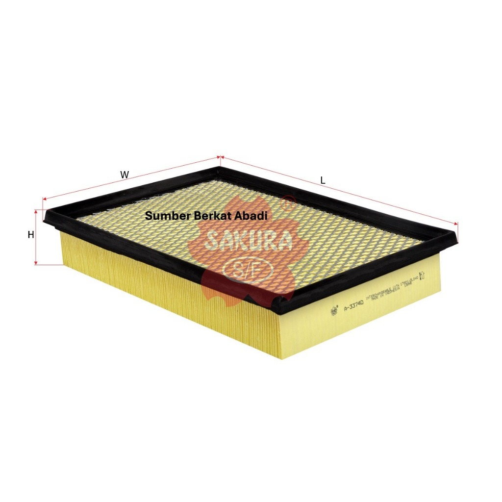 SAKURA A-33740 AIR FILTER A 33740 A33740 17801-0L040 17801 0L040 178010L040 17801-0L050 17801 0L050 