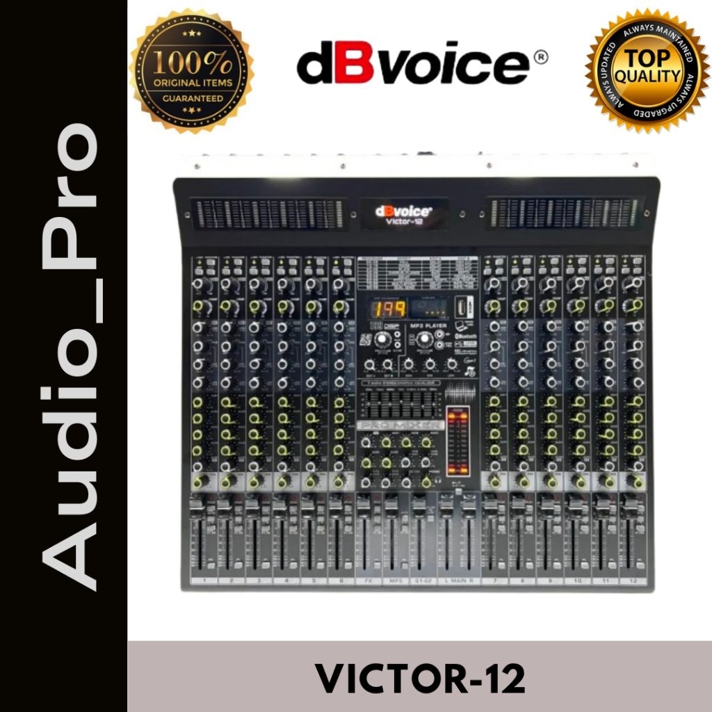 MIXER AUDIO12 CHANEL DBVOICE VICTOR-12 GARANSI ORIGINAL