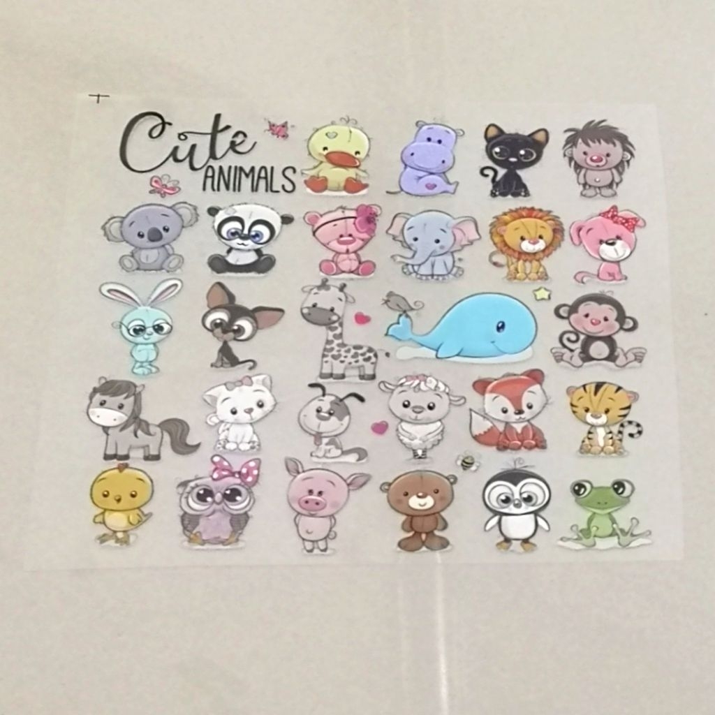 

sticker sablonan kain cute animals