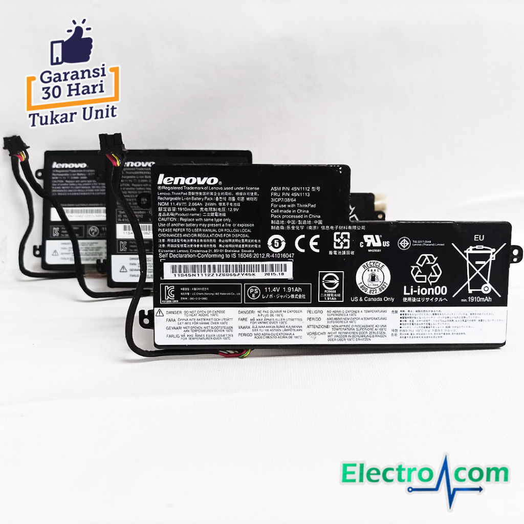 Baterai Internal thinkpad X240 x250 x260