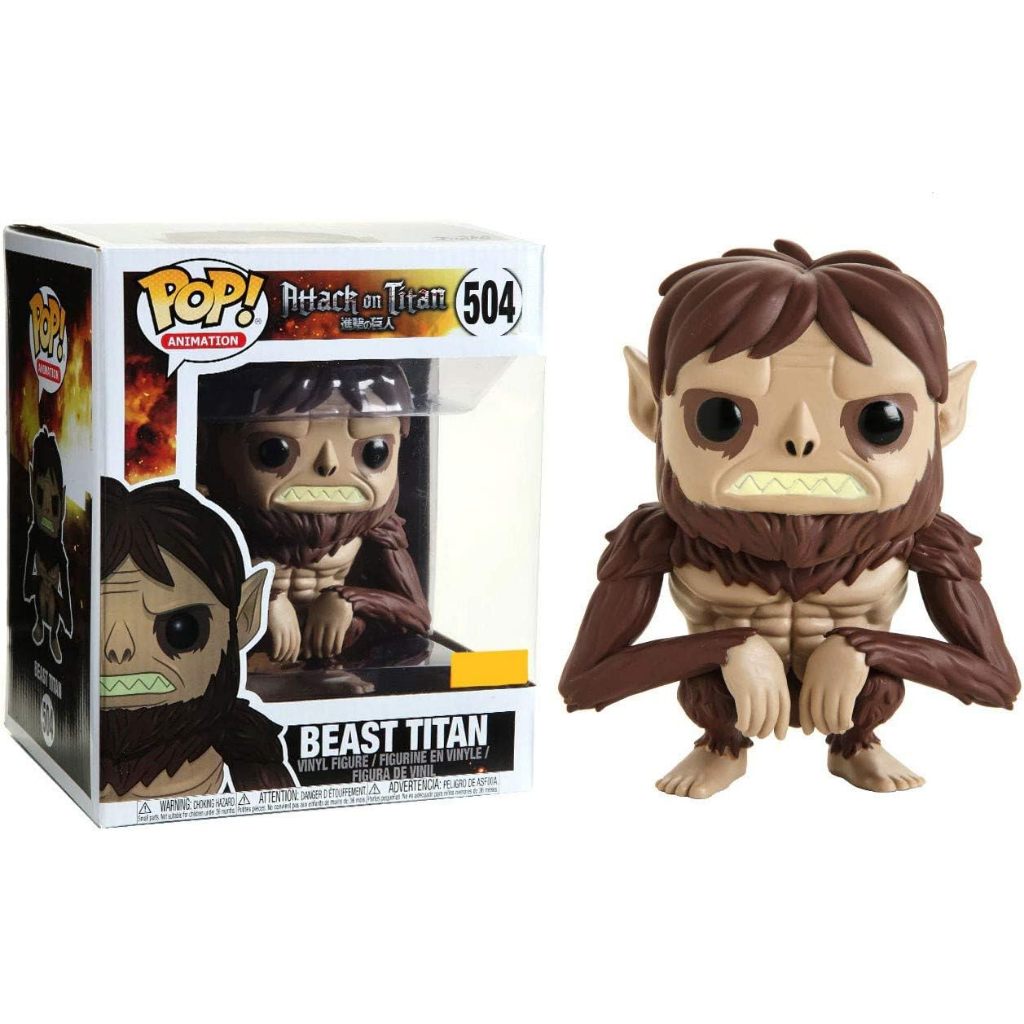 TERJAMIN ASLI FUNKO POP ATTACK ON TITAN 6" BEAST TITAN EXCLUSIVE #504 KODE 1365