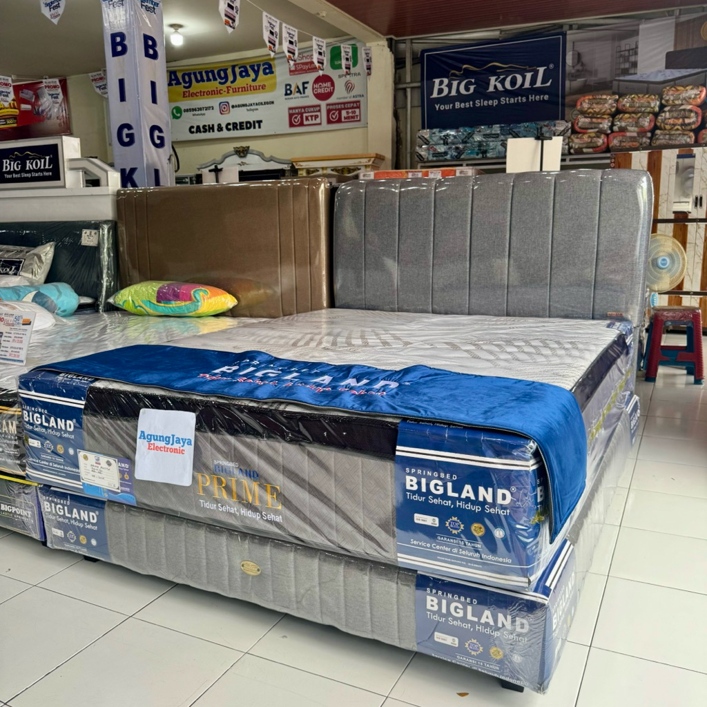 KASUR SPRINGBED BIGLAND PRIME PLUSHTOP DIVAN SET MATRAS (CILEGON SERANG)