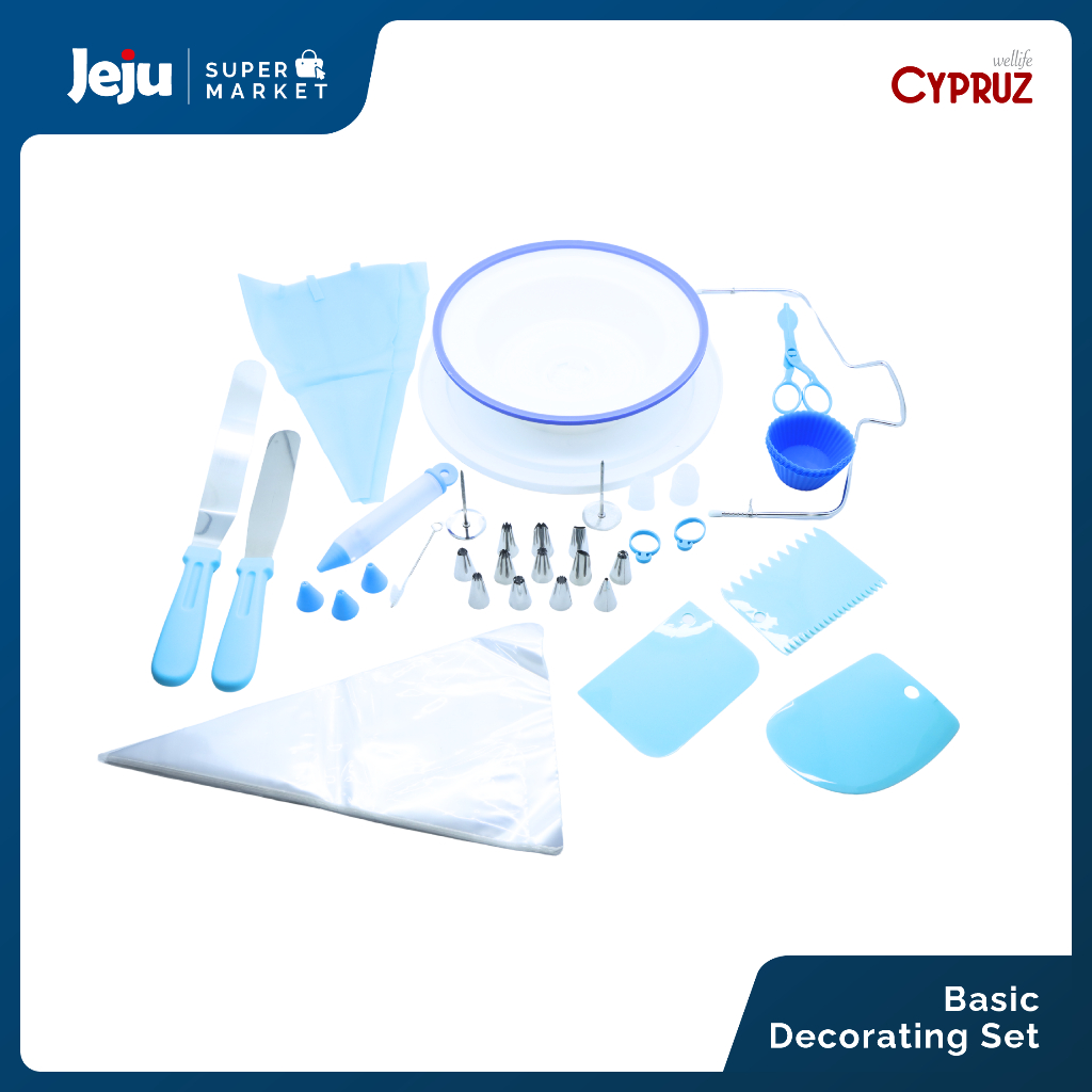 Cypruz Perlengkapan Kue Set Basic Decorating 15 Pcs