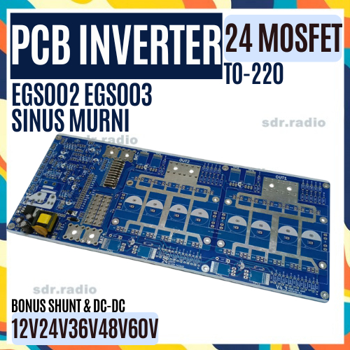 PCB inverter 24 Mosfet to 220 Power low frequency PSW 12V24V36V48V60V