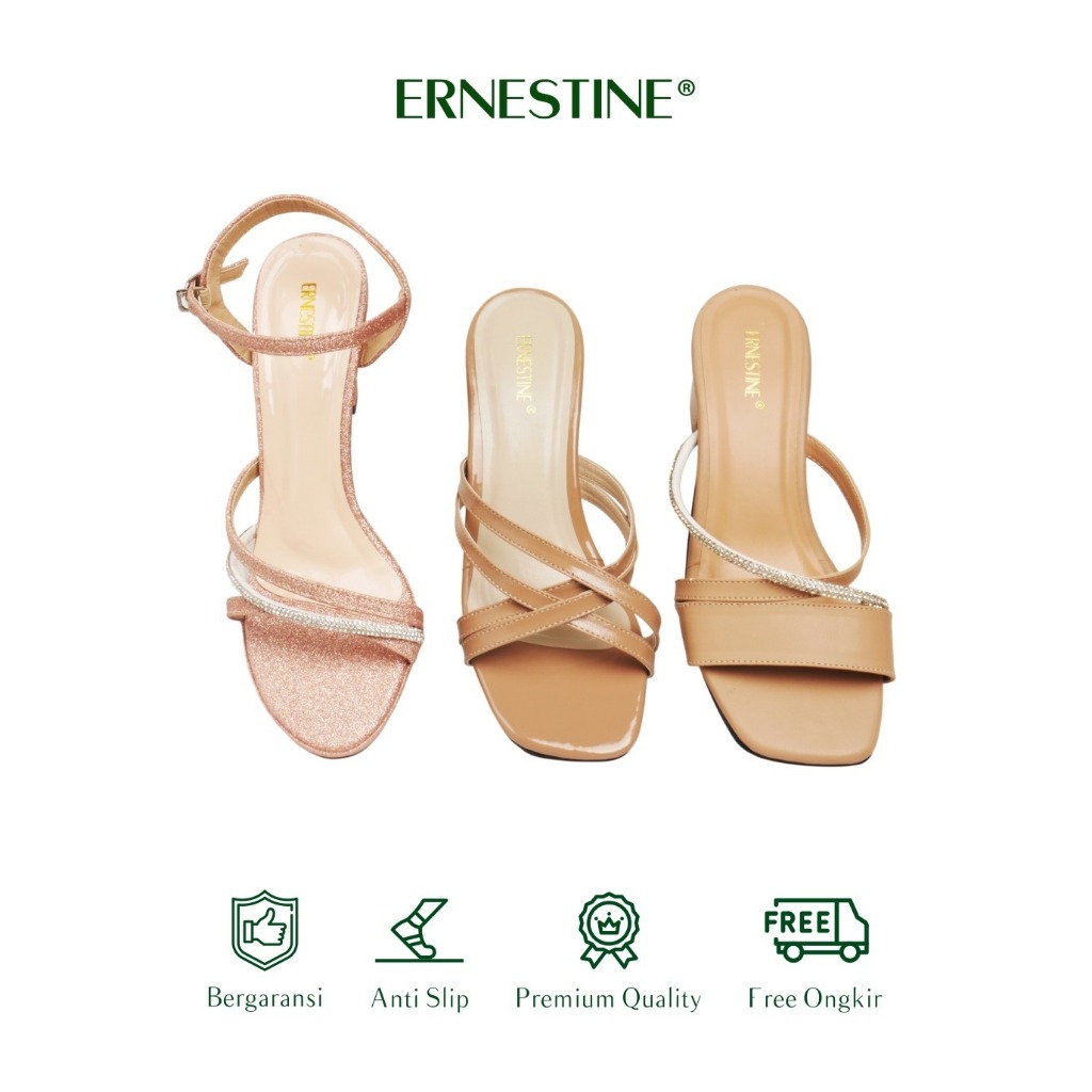 Sandal Heels / Hak Wanita - Ernestine Collection