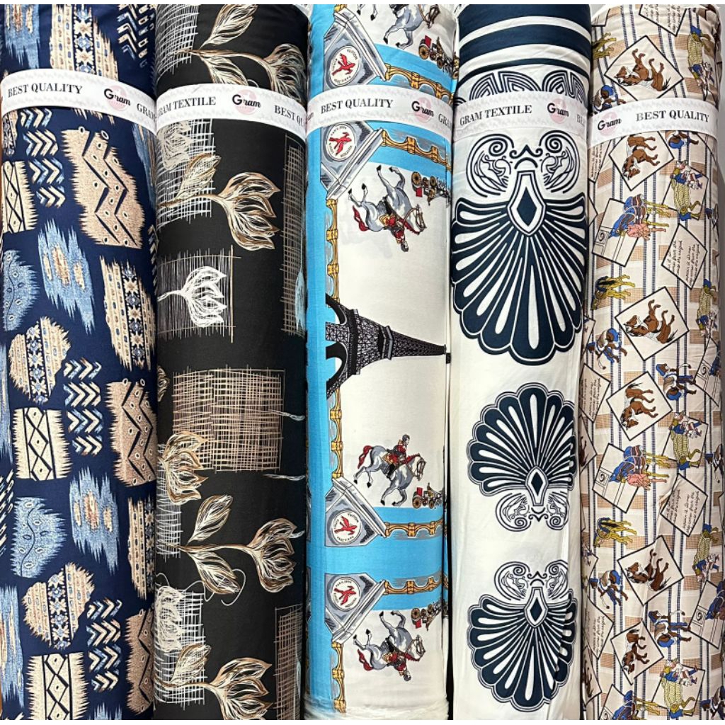 KAIN RAYON VISCOSE PREMIUM GRADE A by GRAM TEXTILE