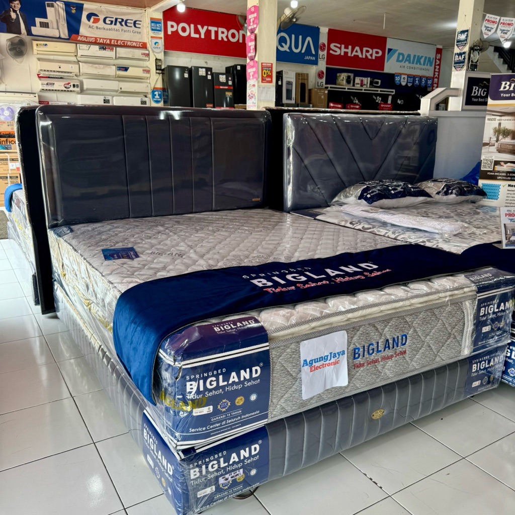 KASUR SPRINGBED BIGLAND CROWN DIVAN SET MATRAS PLUSHTOP (CILEGON SERANG)