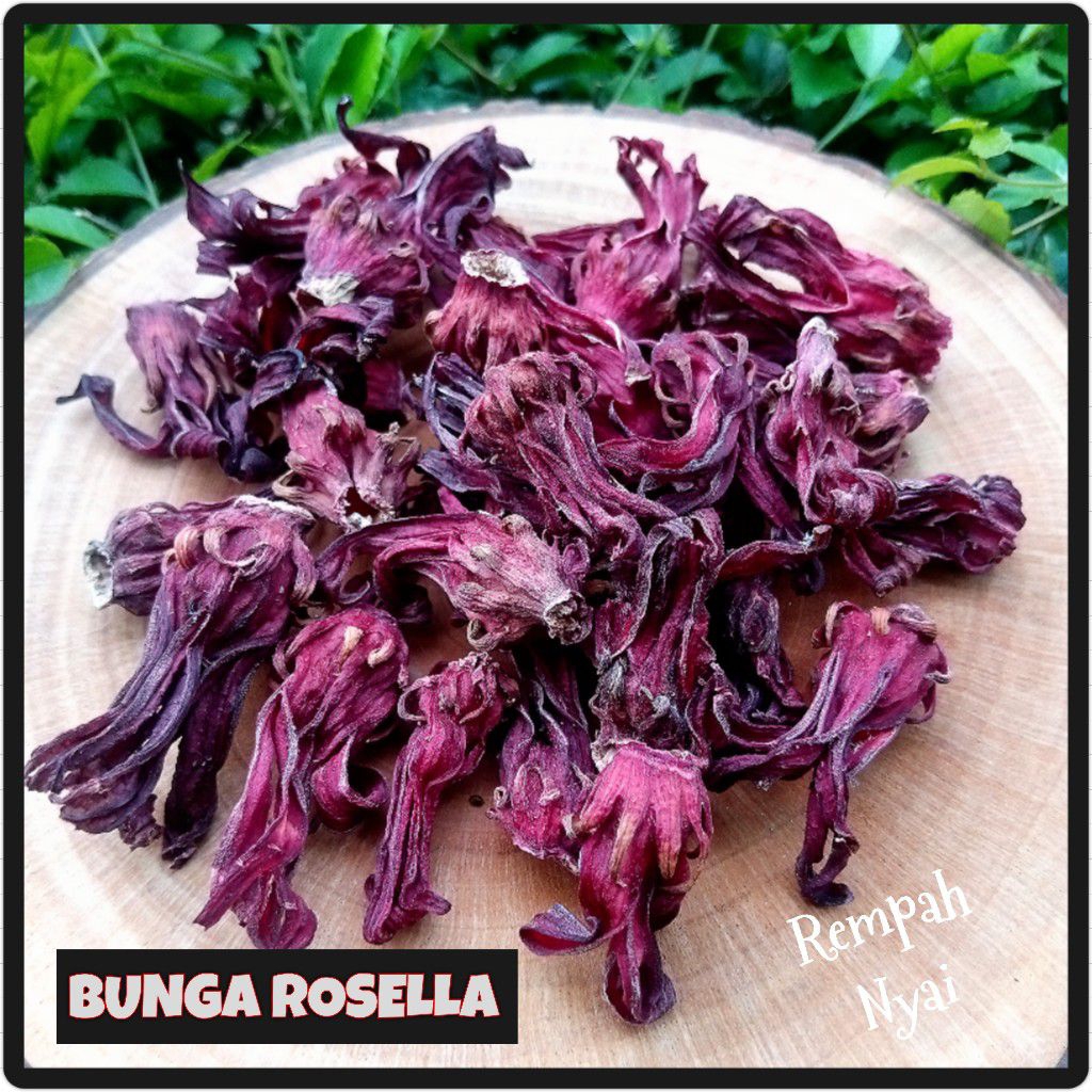 50 gram | 100 gram | Bunga Rosella | Bunga Rosella Kering | Teh Rosella | Teh Bunga Rosella