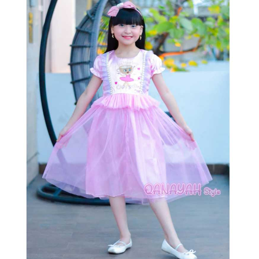 Dress tutu ,Gaun pesta anak perempuan Usia 3 sampai 9 tahun