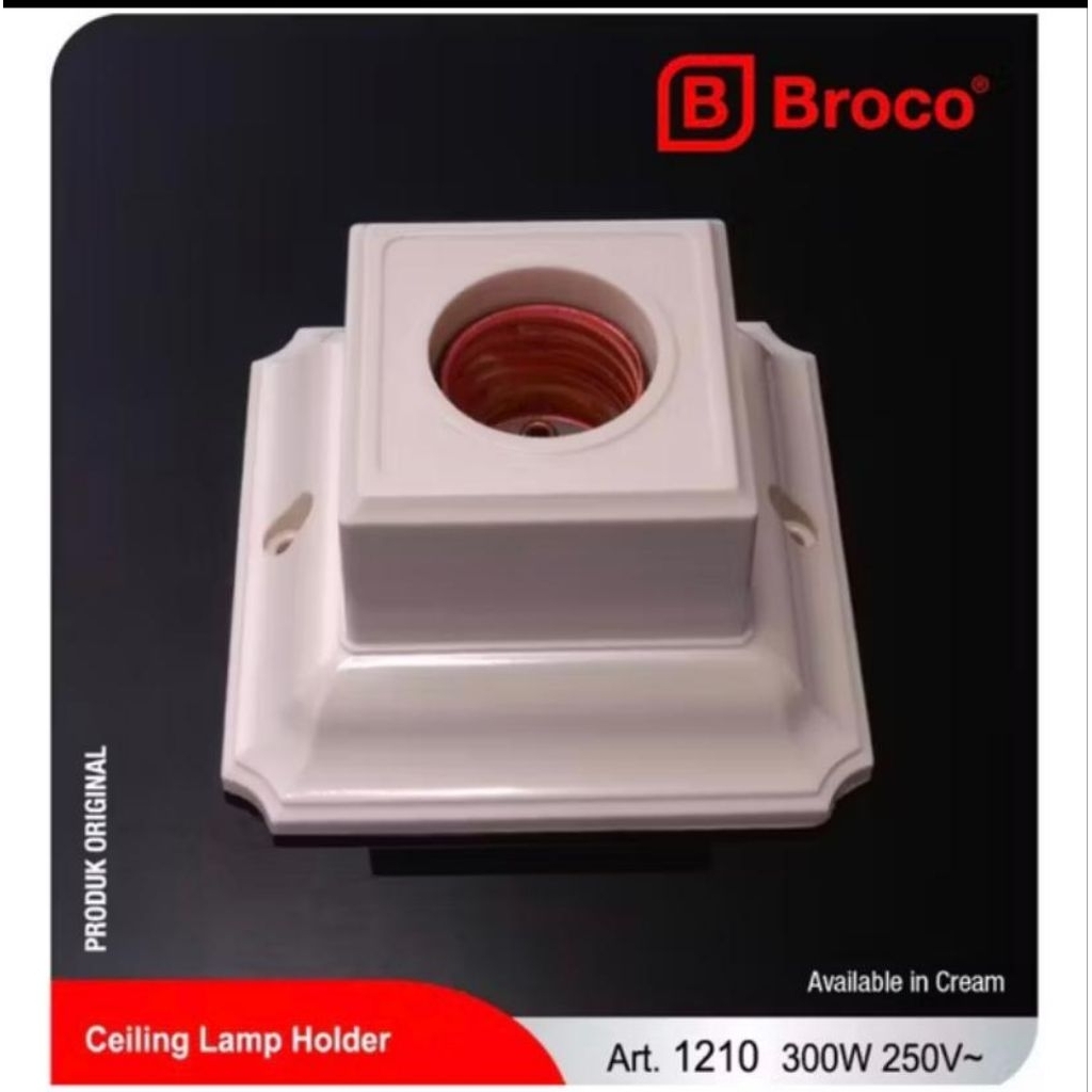 FITING PLAFON BROCO/DUDUKAN Lampu/FITING lampu kotak Broco